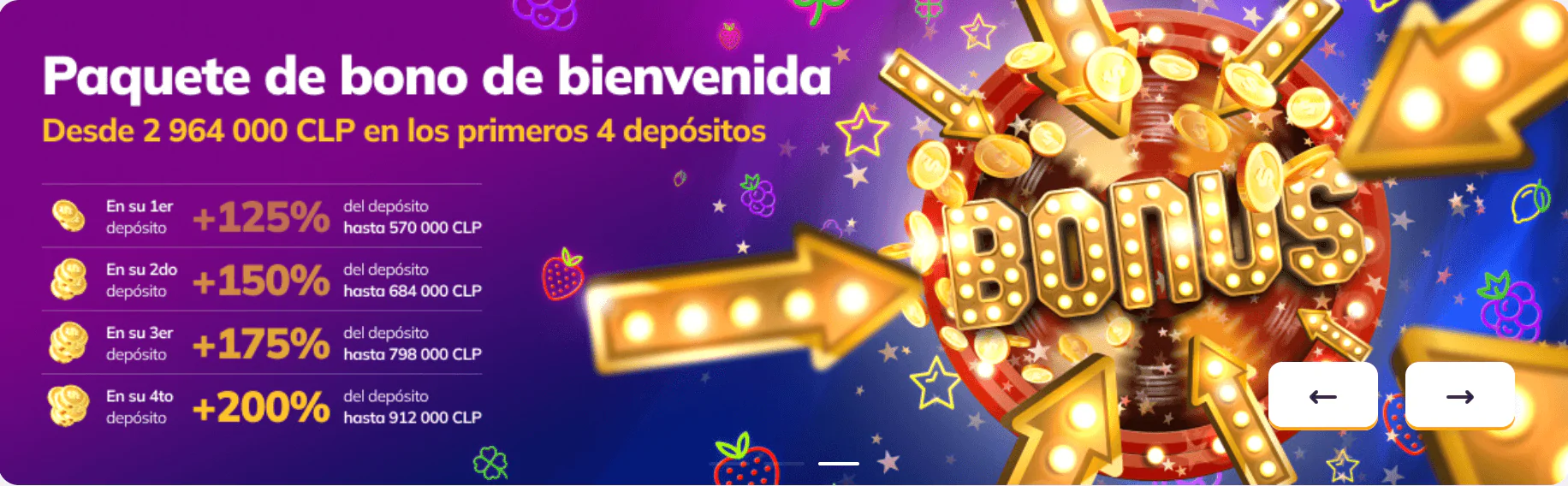 Valor bono de bienvenida